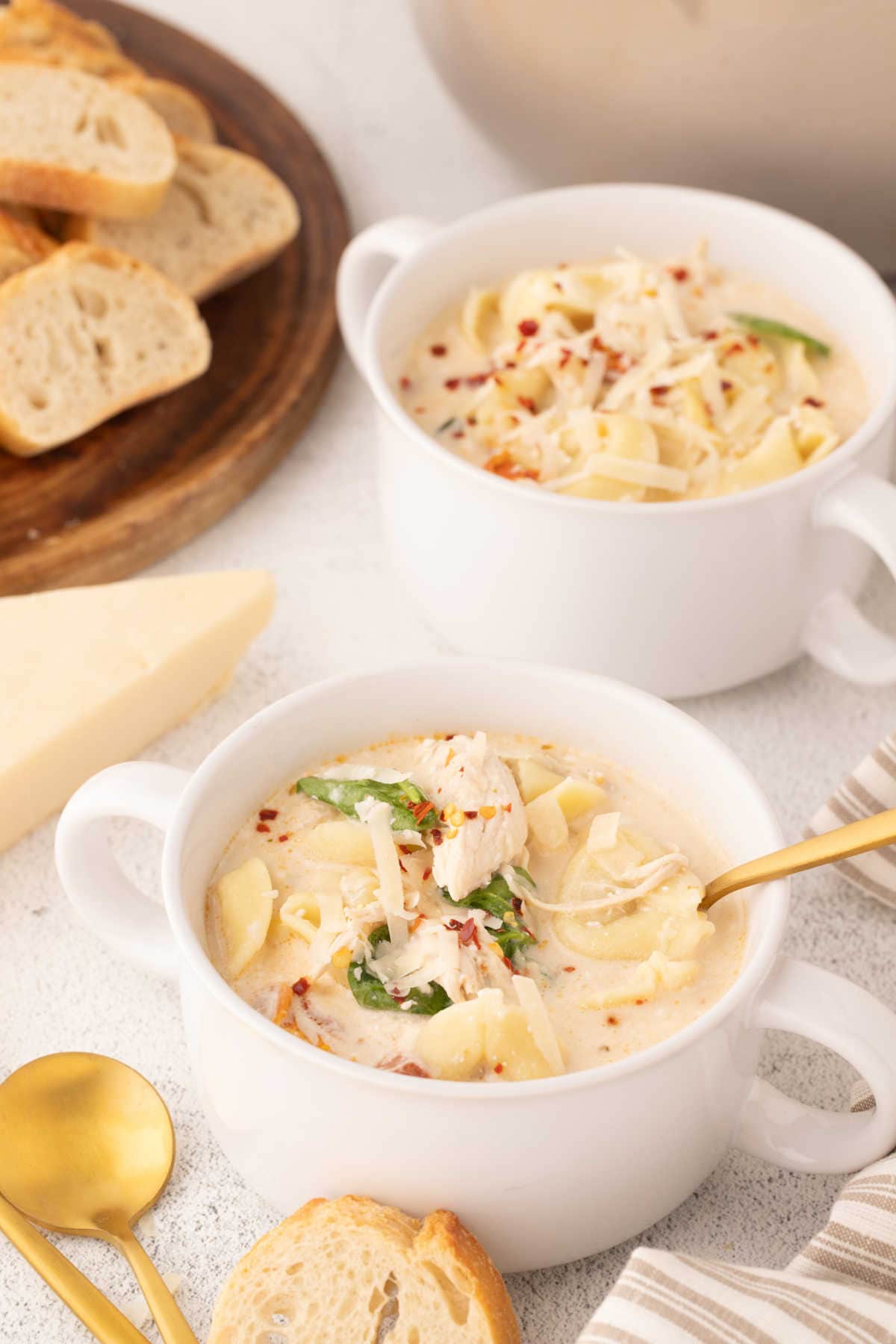 A bowl of Marry Me Chicken Soup.