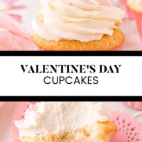 Valentine's Day Cupcakes pin collage.