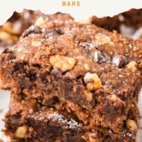 Pin image of chocolate surprise bars.