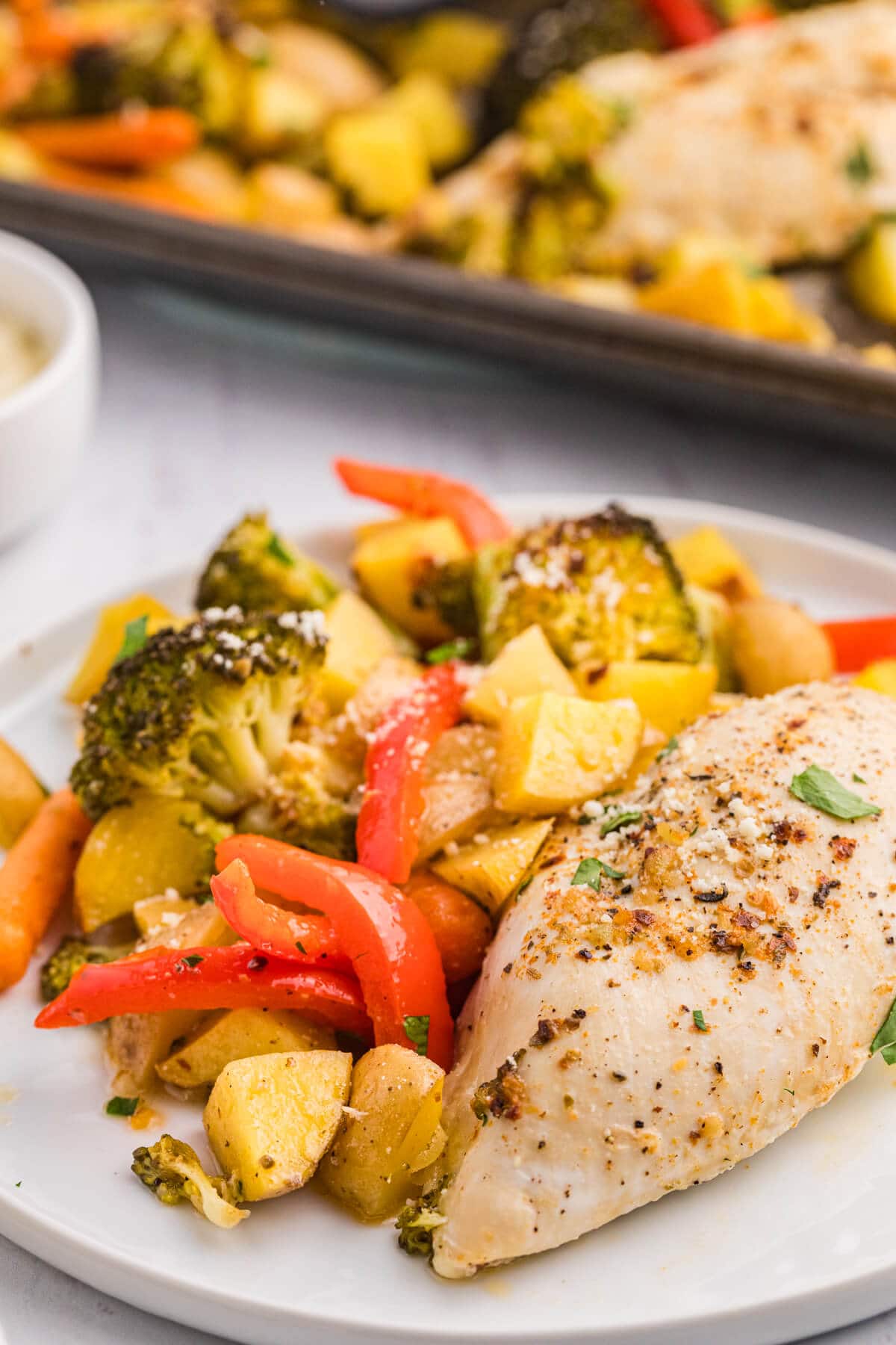 The recipe on a plate.