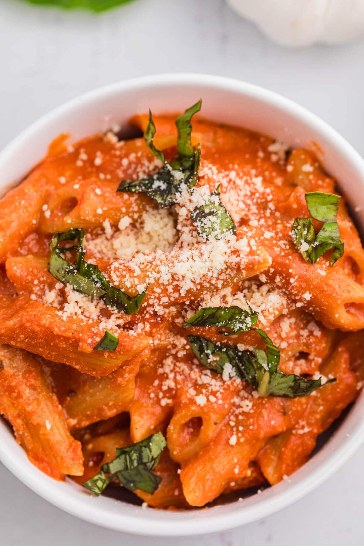 The recipe in a white bowl.