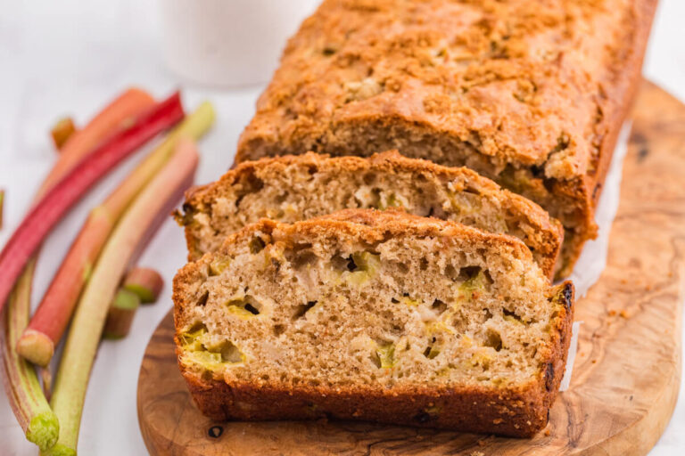A loaf of the recipe on a cutting board.