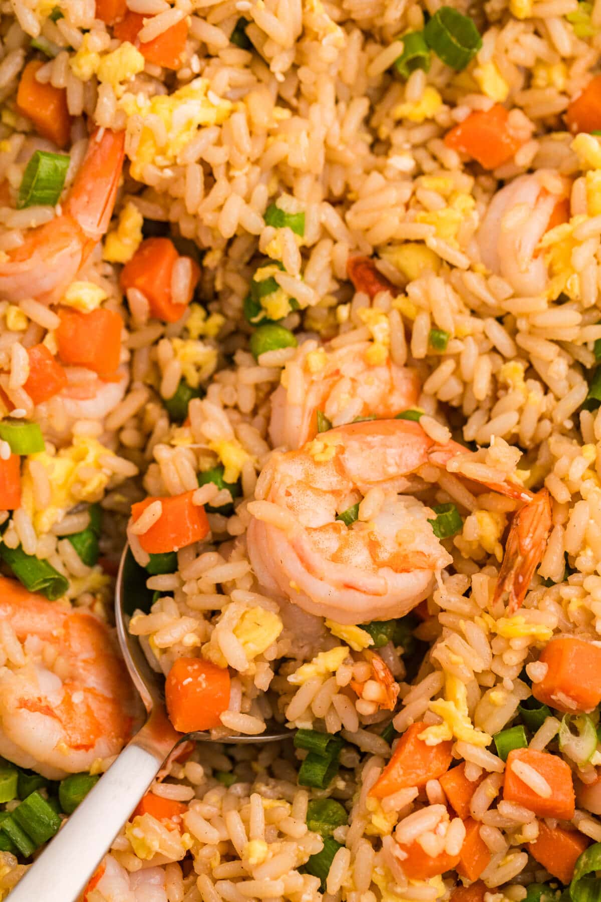 The recipe with a serving spoon.