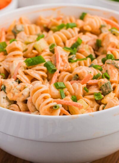 The recipe in a white bowl.