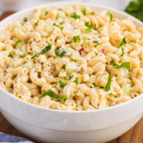 The recipe in a white bowl.