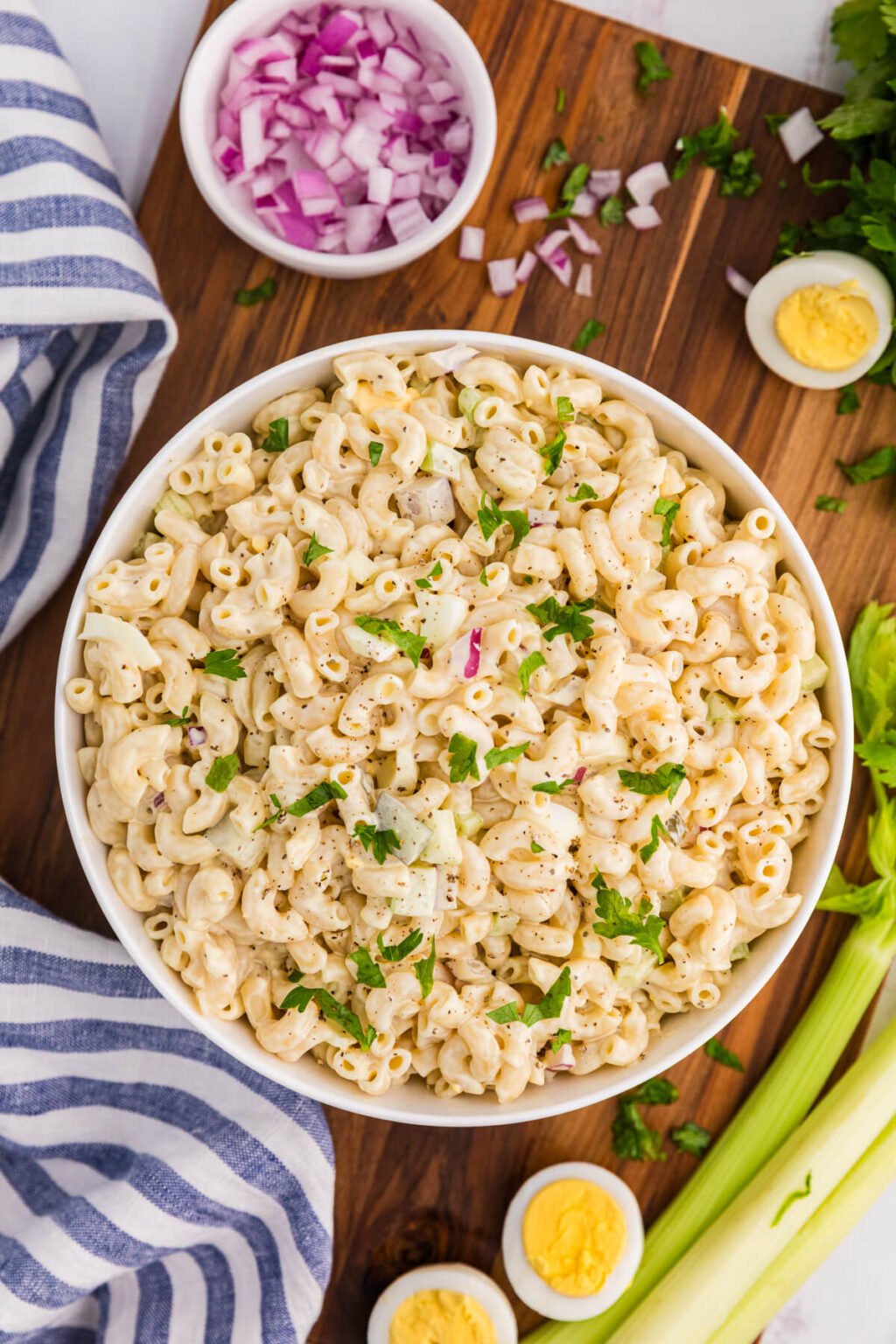 Creamy Classic Macaroni Salad Recipe - Simply Stacie