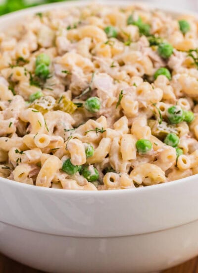 The recipe in a white bowl.