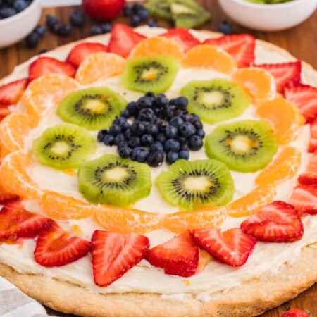 The recipe on a wooden surface.