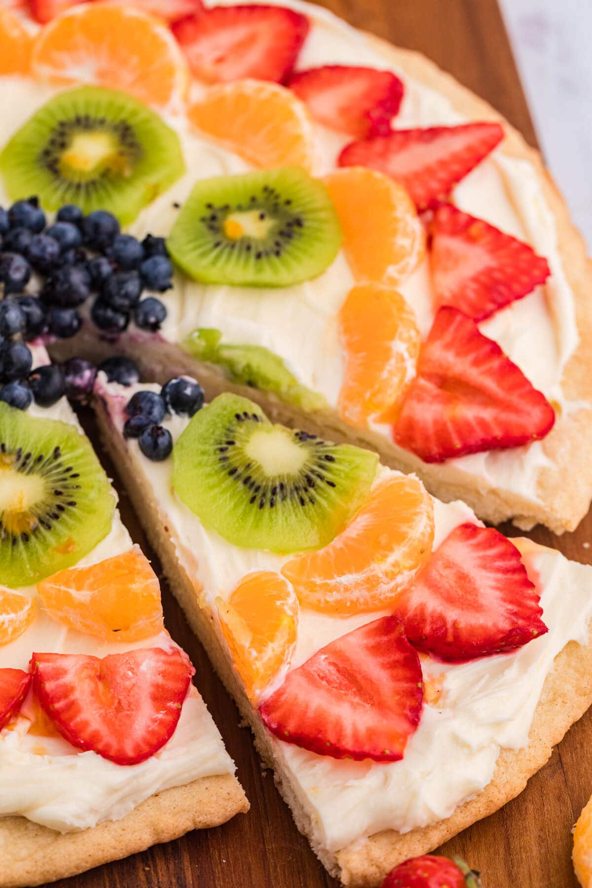 A slice cut out of the recipe.