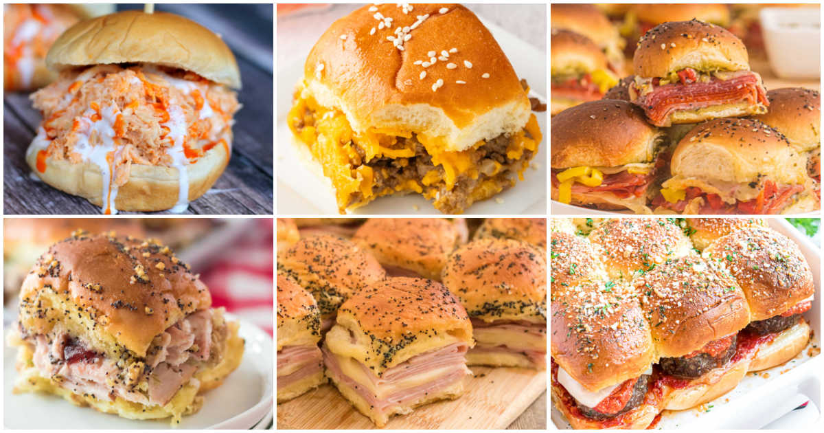 Collage of slider recipes.